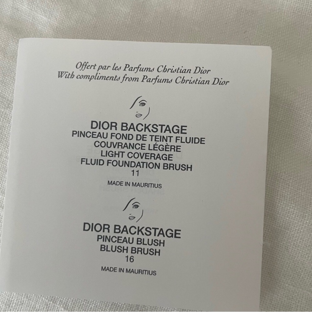 Dior White and Black Makeup Brush Set - Picture 7 of 9